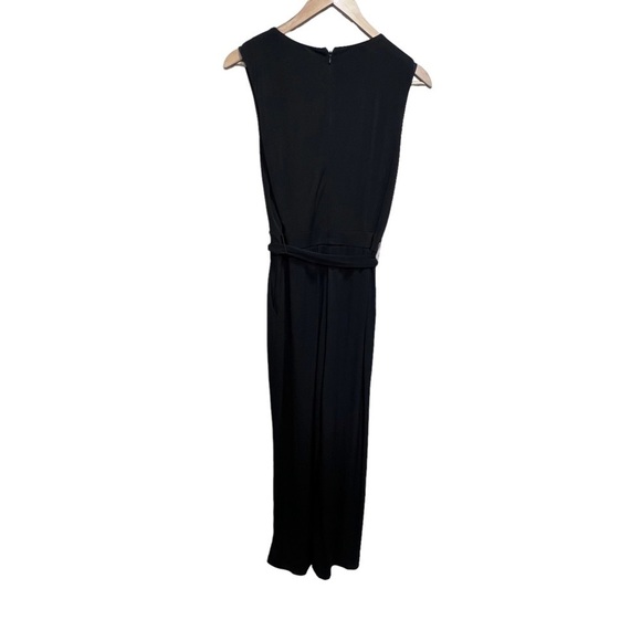 Vince Camuto Faux Wrap Jersey Jumpsuit Black Size Small - Picture 3 of 10